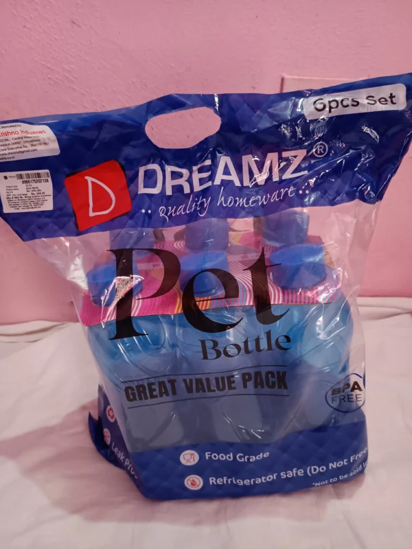 DreamZ Aqua 6pcs Set Fridge Pet Bottles